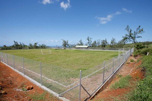 Renovation of the Cloakrroom, with this football playground